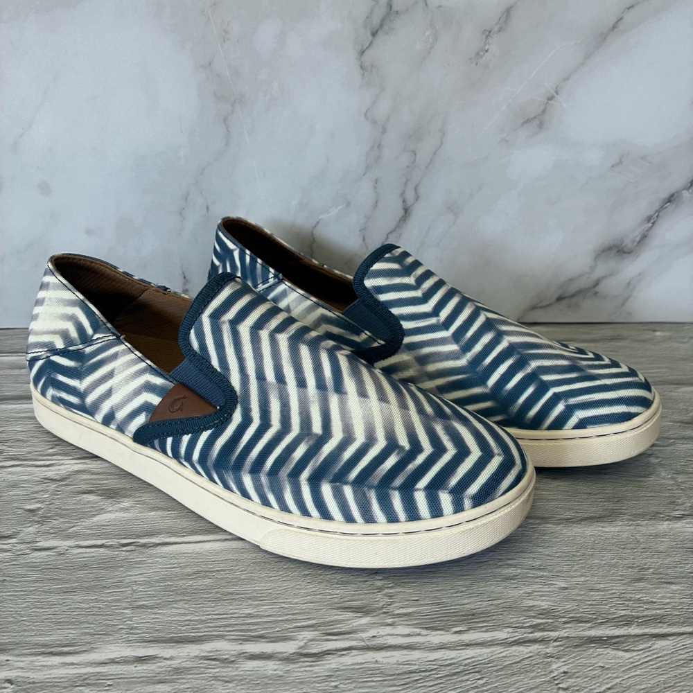 NWOT OluKai Pehuea Pa'i Slip-on Canvas Sneakers